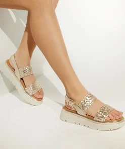 Dune London LORRIS - GOLD-Women Flat Sandals