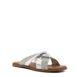 Dune London LOSSEY - SILVER-Women Flat Sandals