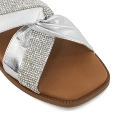 Dune London LOSSEY - SILVER-Women Flat Sandals