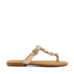 Dune London LOUISE - ECRU-Women Flat Sandals