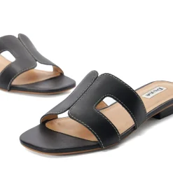 Dune London LOUPE - BLACK-Women Flat Sandals