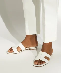 Dune London LOUPE - WHITE-Women Flat Sandals