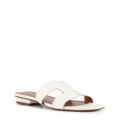 Dune London LOUPE - WHITE-Women Flat Sandals | Wide Fit Sandals