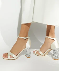 Dune London MALENA - IVORY-Women Heeled Sandals | Block Heeled Sandals