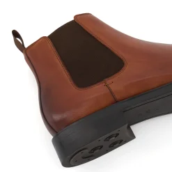 Dune London MASONS - DARK TAN-Men Smart Boots | Chelsea Boots