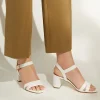 Dune London MERISA - WHITE-Women Heeled Sandals | Block Heeled Sandals
