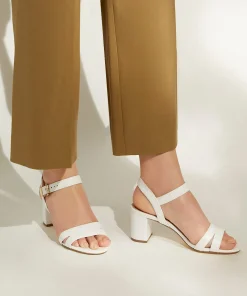 Dune London MERISA - WHITE-Women Heeled Sandals | Block Heeled Sandals