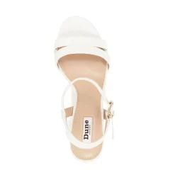 Dune London MERISA - WHITE-Women Heeled Sandals | Block Heeled Sandals