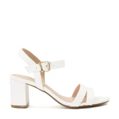 Dune London MERISA - WHITE-Women Heeled Sandals | Block Heeled Sandals