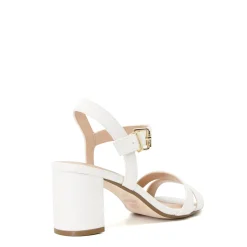 Dune London MERISA - WHITE-Women Heeled Sandals | Block Heeled Sandals