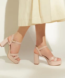 Dune London MOLTEN - NUDE-Women Heeled Sandals
