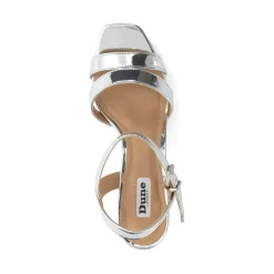 Dune London MOLTEN - SILVER-Women Heeled Sandals | Block Heeled Sandals