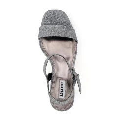 Dune London MOTIVE - PEWTER-Women Heeled Sandals | Block Heeled Sandals