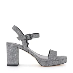 Dune London MOTIVE - PEWTER-Women Heeled Sandals | Block Heeled Sandals