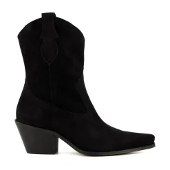 Dune London PARDNER - BLACK-Women Western Cowboy Boots | Ankle Boots