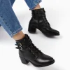 Dune London PAXAN - BLACK-Women Biker Boots | Ankle Boots