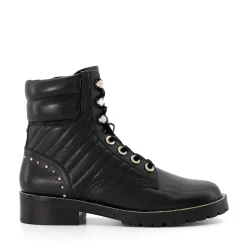 Dune London PEARLESCENT - BLACK-Women Biker Boots | Ankle Boots