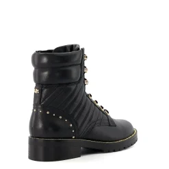 Dune London PEARLESCENT - BLACK-Women Biker Boots | Ankle Boots