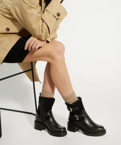 Dune London PERFORM - BLACK-Women Winter Boots | Biker Boots