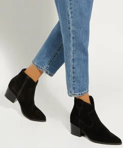 Dune London POSSIBLE - BLACK-Women Western Cowboy Boots | Ankle Boots