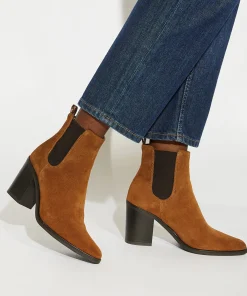 Dune London PREA - TAN-Women Western Cowboy Boots | Ankle Boots