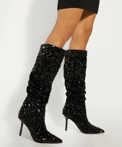 Dune London SENSATIONAL - BLACK-Women Black Boots