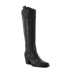 Dune London TENNESSEE - BLACK-Women Western Cowboy Boots | Knee High Boots