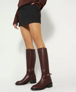 Dune London TIA - BURGUNDY-Women Winter Boots | Knee High Boots